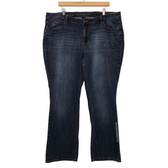 Lane Bryant Denim - Lane Bryant Dark Rinse Bootcut Jeans